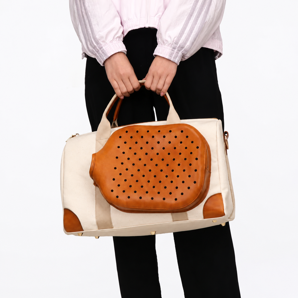 Sac de padel en toile et cuir