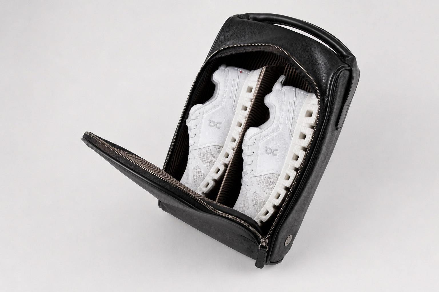 Leather Shoe Bag – Black