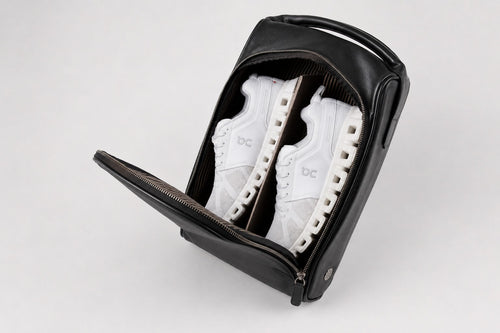 Leather Shoe Bag – Black