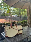 Leather and Canva Tennis bag