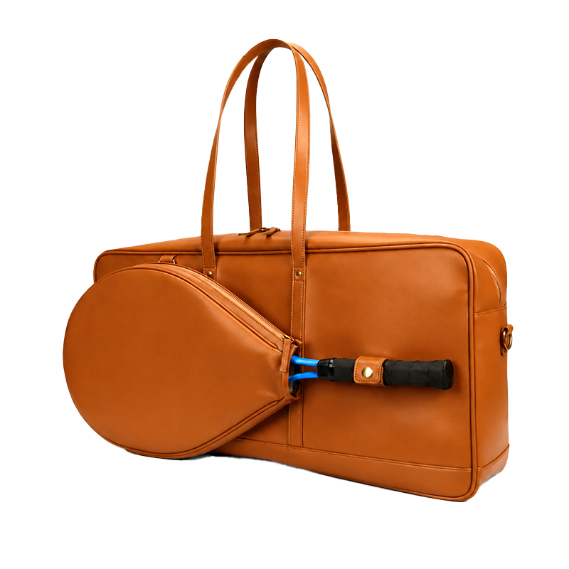 Leather tennis racket bag