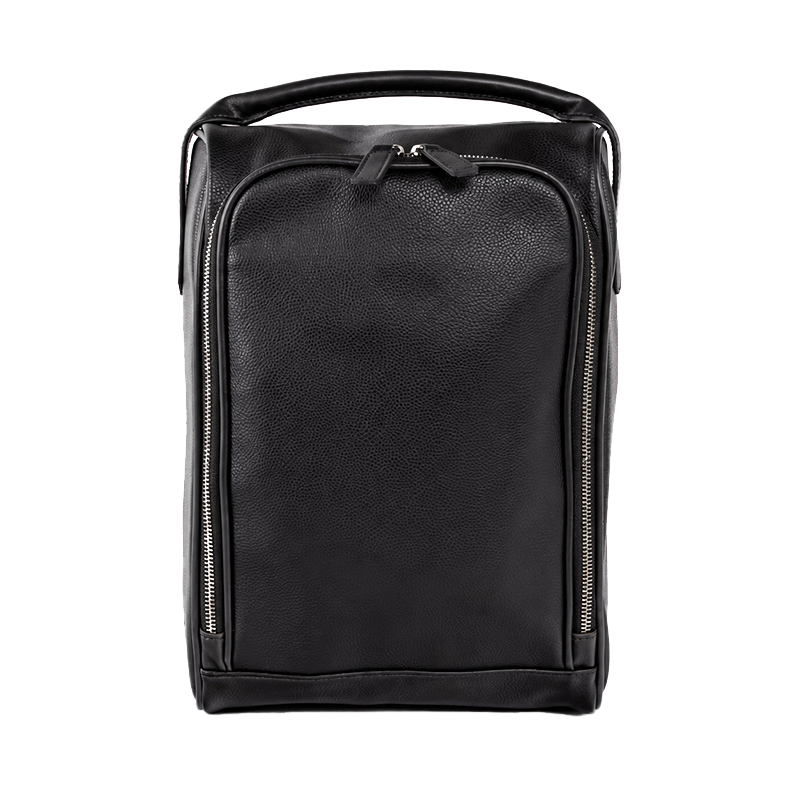 Leather Shoe Bag – Black
